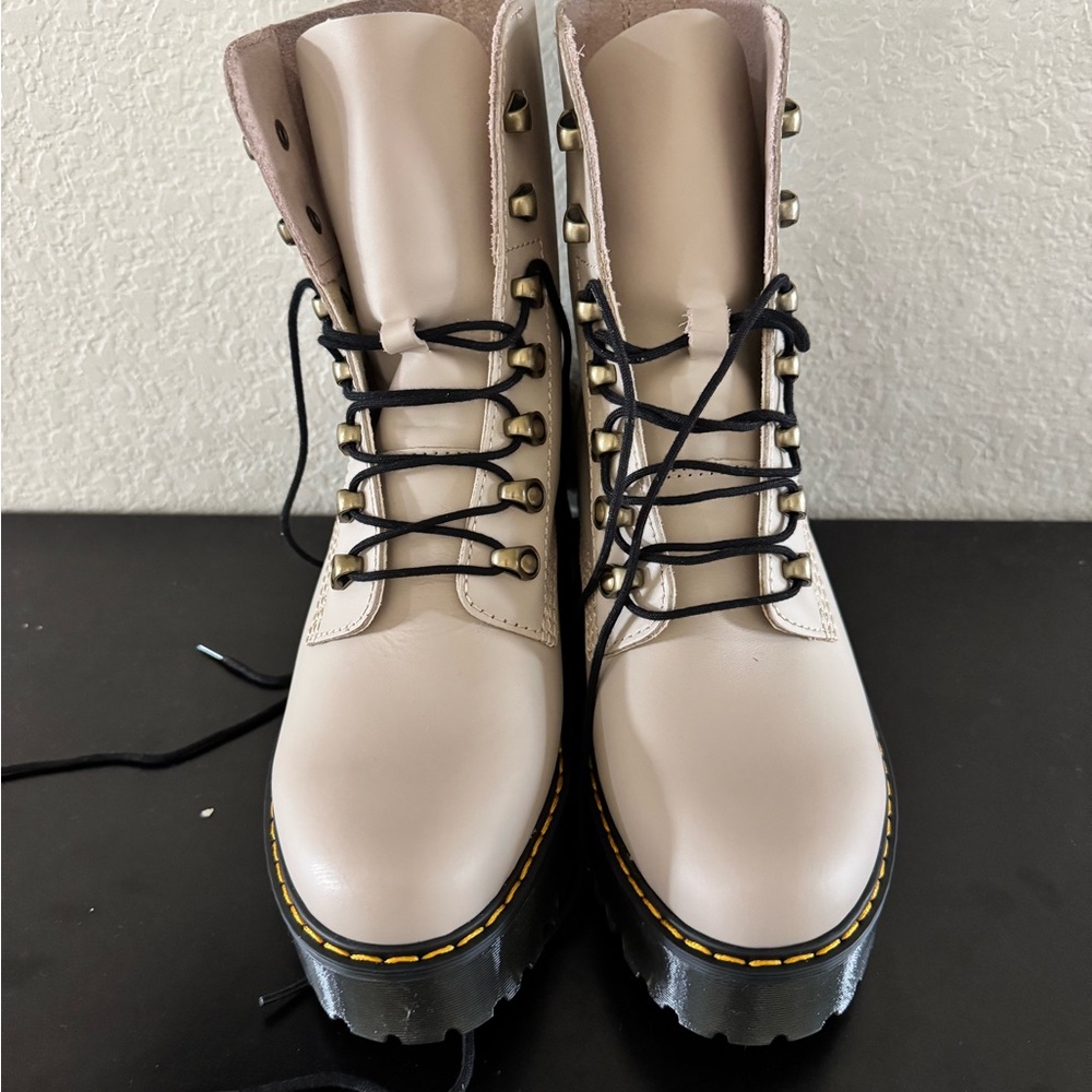 Dr. Marten’s blush nude Lace-Up Women's Boots